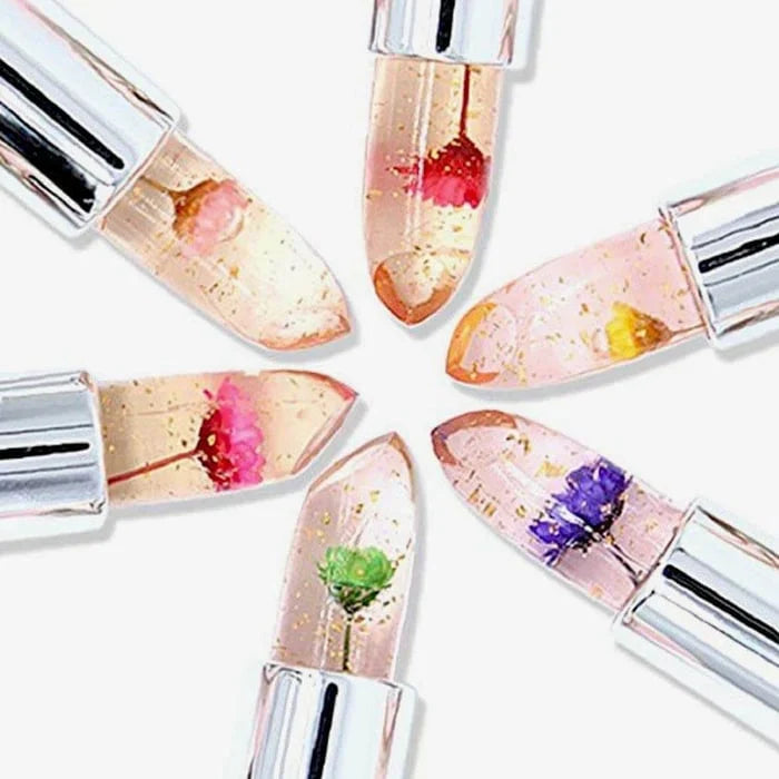 6 Pack Flower Jelly Lipstick 🌸💄✨