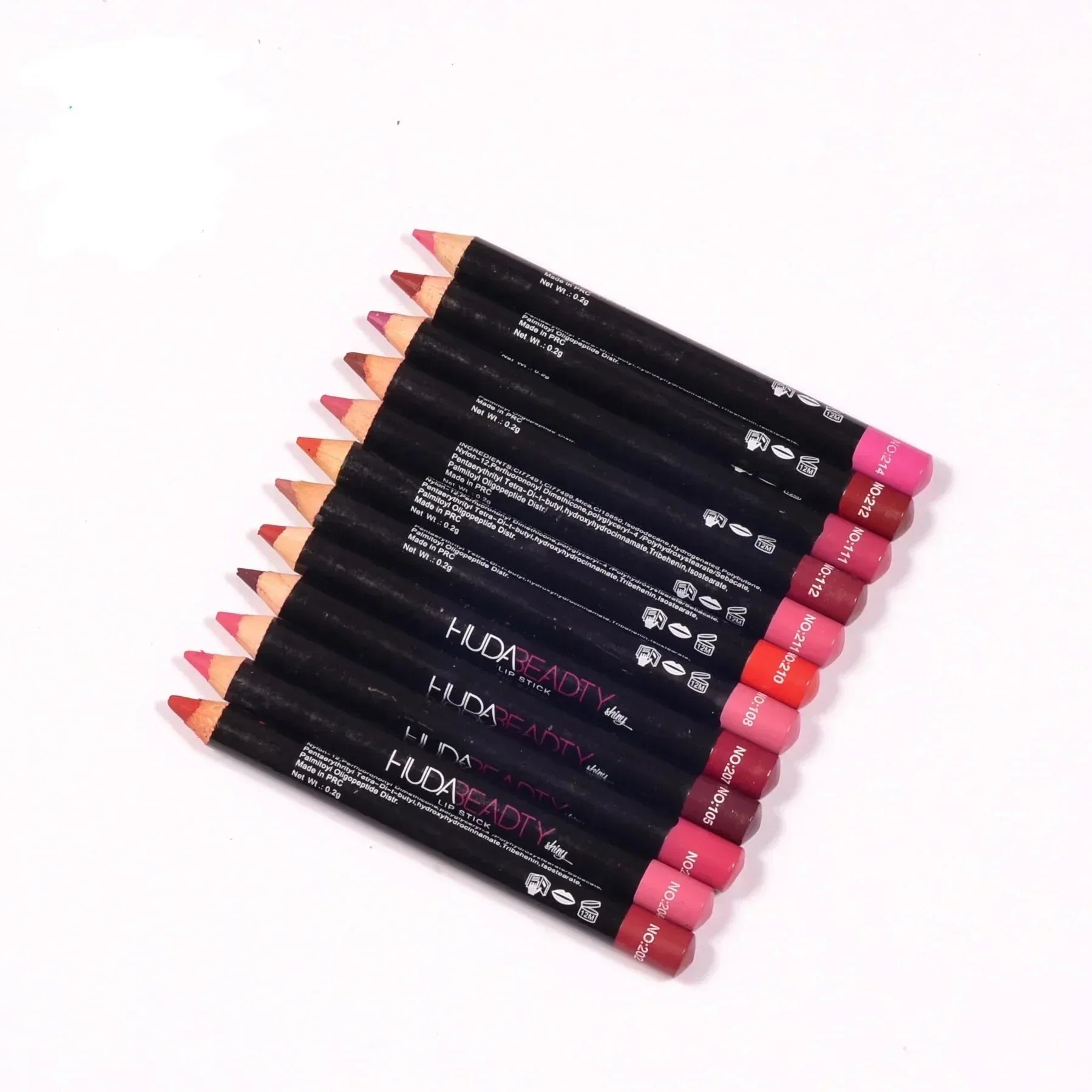 Huda Beauty Jumbo Lipstick Pencils - Pack of 12