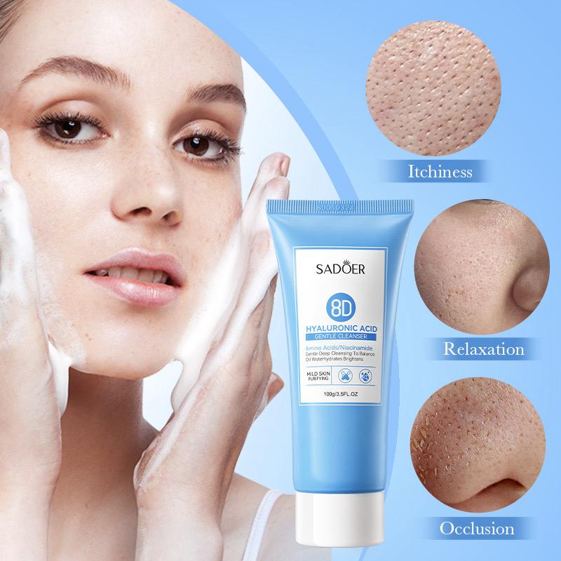 Sadoer 8D Hyaluronic Acided Gentle Cleanser Milk 100g