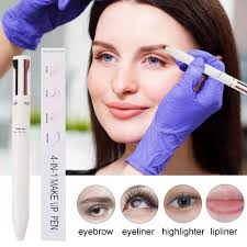 4 in1 Makeup Pen Eyeliner Lipstick Highlighter Browliner