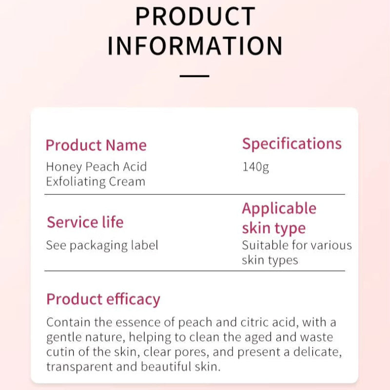 Peach Glow Exfoliating Gel
