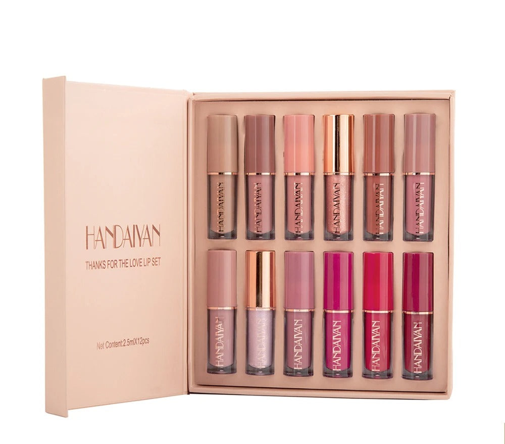 12Pcs/Box Matte Liquid Lipstick
